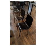 Metal and Wood Dining Chairs