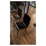 Seven Black Wood Cafï¿½ Chairs