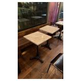Square Marble Top Bistro Tables