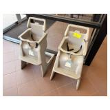 2 Commercial Plastic Hi Chairs