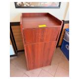 Wood Laminate Trash Receptacle Bin