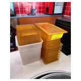 Amber Food Storage Containers 1/3 size