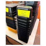 14 Small Black Plastic Inserts