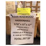 5/16" x 12" x 12" Asian Rosewood Haddonhall