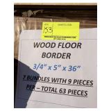 Border pieces - 3/4" x 5" x 36" - 7 bundles with