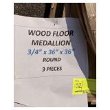 Medallions 3/4" x 36" x 36" round - 3 pieces