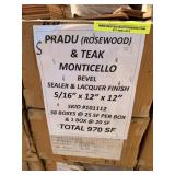 5/16" x 12" x 12" Teak/Pradu Monticello