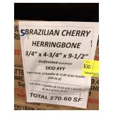 Jatoba (Brazilian Cherry) 3/4" x 4-3/4" x 9-1/2"