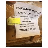 5/16" x 12" x 12" Teak Haddonhall, prefinished