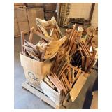 ASSORTED WOODEN CHAIR PARTS