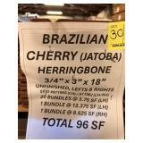 BRAZILIAN CHERRY (JATOBA) HERRINGBONE