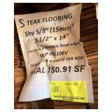TEAK FLOORING - 150 SQFT