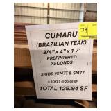 3/4" x 4" Cumaru (Southern Chestnut / Brazilian