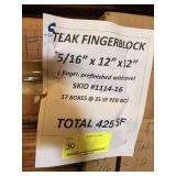 5/16" x 12" x 12" prefinished Burmese Teak 6