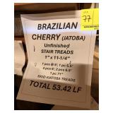 1" x 11-1/4" Brazilian Cherry (Jatoba) stair