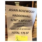 ASIAN ROSEWOOD. - 175 SQFT