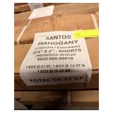 3/4" x 3" Santos Mahogany prefinished bevel - 1