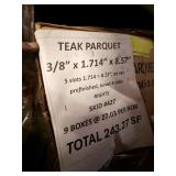 TEAK PARQUET - 243 SQFT