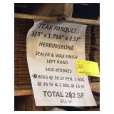 TEAK PARQUET - 242 SQFT