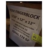 TEAK FINGERBLOCK - 174 SQFT