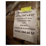 TEAK PARQUET - 594.66 SQFT