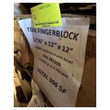 TEAK FINGERBLOCK - 300 SQFT