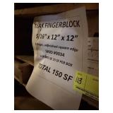 TEAK FINGERBLOCK - 150 SQFT