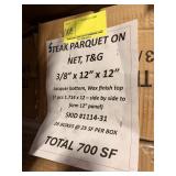 STEAK PARQUET ON NET, T&G3/8" X 12" X 12"