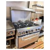 Qualite Commercial 6-Burner Range Oven
