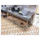 Stainless Steel Work Table with Can Opener