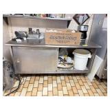 Stainless Steel Table with Cabinet