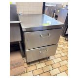 Stainless Steel Two Drawer Base Cabinet