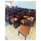 Wood Dining Chairs with Cushioned Seat