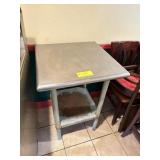 SS Utility Table with Lower Shelf
