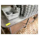 Stainless Steel Table with Backsplash