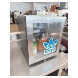 Stainless Steel Mini Fridge with Glass Door
