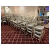 GRAY STACKABLE BANQUET CHAIRS