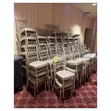 GRAY STACKABLE BANQUET CHAIRS