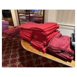 RED LINEN - TABLE CLOTH / NAPKINS