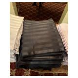 BLACK LINEN - TABLE CLOTH / NAPKINS