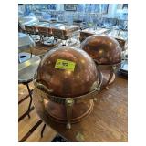 ROUND BRASS  SHAFER DISH