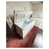 White chest freezer
