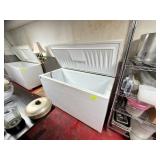 White chest freezer