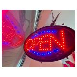 LED Open Sign Oval Shape