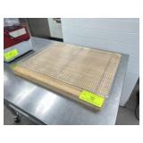 Large Wooden Cutting Board and Wire Rack