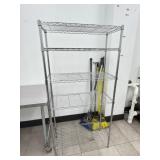 Metal wire shelving rack
