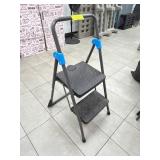 Folding Two-Step Steel Ladder