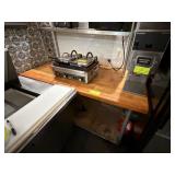 Butcher Top Table with Overshelf