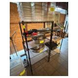 Wire Metal Racks, No Contents