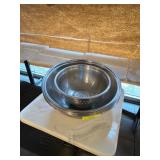 Stainless Steel Mixing Bowls with Strainer